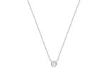 Luxenter Rhodium Plattierte Brillant Zirkonia Halskette - Akele