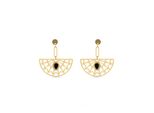 Luxenter Onyx-Ohrringe Aus 18 Karat Gelbgold - Tawa
