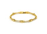 Luxenter Armband Mit Funkelnden Zirkonia-Steinen, 18 Karat Gelbgold-Finish – Rarix