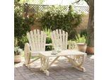 Gartenmöbel-Set, 2-teilig, massives Kiefernholz, Gartenmöbel, Outdoor-Möbel, Gartenmöbel, Gartenmöbel