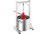 Obstpresse Edelstahl Hydraulische, Fruchtpresse 22l, Weinpresse Für Saft Apfelwein Wein Olivenöl, Max. Tragfähigkeit 330.69lbs
