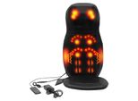Massagesitzauflage mit Wärmefunktion Rückenmassagegerät Massagegerät 3D Massagematte Massagesessel mit Auto Rückenmassagematte