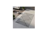 Outdoorteppich Liria, Gestreift, Grau, 80 X 250 Cm
