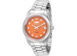 Invicta Specialty 51038 Damenuhr - Quarzwerk - Edelstahl Mit Orangefarbenem Zifferblatt - 36 Mm