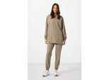 Oversized Fleece Sweatshirt Und Hose Set