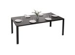 Alu-Esstisch MCW-N40, Tisch Bistrotisch Gartentisch Balkontisch, Wetterfest 180X80Cm ~ Anthrazit