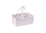Kikkaboo Wickeltasche, Korb, Windelorganizer faltbar Griffe abnehmbare Trennwand rosa
