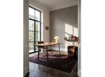 Schreibtisch Massivholz Baumkante Mit Trapezgestell, Akazie 120X60X76 Cm