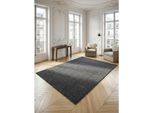 Teppich Kurzflor Main In Grau, Einfarbig, 160 X 230 Cm
