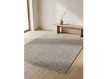 Teppich Kurzflor Ammer In Beige, Einfarbig, 140 X 200 Cm