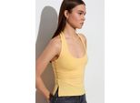 Halterneck Cut-Out Slim Fit Bluse