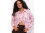 ÜBergroßEs Polka-Dot-Crepeshirt
