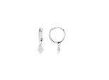 Luxenter 925 Sterling Silber Rhodinierte Ohrringe - Hamti