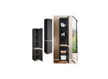Vicco Hochschrank Badschrank Badezimmerschrank Gloria Anthrazit Sonoma 33 X 198 Cm Modern Badezimmer 2 TüRen 5 FäCher