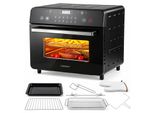 COSTWAY Heißluftfritteuse 22L, 12 Programmen, Friteuse 1800W, 60-220°C