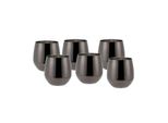 ECHTWERK Weinglas Set, 6-teilig, Edelstahl Weinkelche, 500 ml