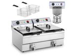 Doppelfriteuse mit 400V Anschlüssen - 2x10L