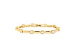 Luxenter Armband Mit Funkelnden Zirkonia-Steinen, 18 Karat Gelbgold-Finish – Aslion