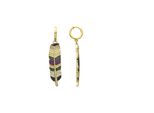 Luxenter Multicolour Zirkonia Ohrringe Aus 18K Gelbgold - Muisem