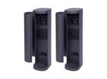 2X Steckdosenturm 2-Fach AußEn Anthrazit Rund Mit Blende IP44 Steckdose Aussen Gartensteckdose Outdoor SteckdosesäUle Garten Steckdosenturm
