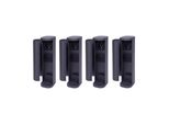 4X Steckdosenturm 2-Fach AußEn Anthrazit Rund Mit Blende IP44 Steckdose Aussen Gartensteckdose Outdoor SteckdosesäUle Garten Steckdosenturm