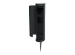 Novatool 1X Steckdosenturm 2-Fach AußEn Anthrazit Rund Mit Blende IP44 Mit Erdspieß Steckdose Aussen Gartensteckdose Outdoor SteckdosesäUle Garten Steckdosenturm