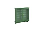 sobuy Wandschrank, Vitrinenschrank, Wandvitrine Mit 2 TüRen DunkelgrüN 68X13,5X68,5Cm