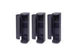 3X Steckdosenturm 2-Fach AußEn Anthrazit Rund Mit Blende IP44 Steckdose Aussen Gartensteckdose Outdoor SteckdosesäUle Garten Steckdosenturm