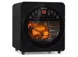 Klarstein AeroVital easy touch Heißluftfritteuse - 1700 W Heissluftfriteuse, Airfryer mit XXL-Volumen: 14 Liter, 16 Programme, Cool touch housing Gehäuse, 60 min Timer, 8 h Dörr-Funktion, schwarz