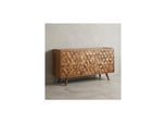Sideboard – Massivholz, 138X76X45 Cm, Mit TüRen Und Schubladen, Modern