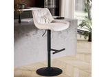 Barhocker FineBuy KüChenhocker Samt Hocker Bistrohocker Drehbar Barstuhl Modern