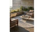 Outdoor-Teppich Skandinavische 3D-BöGen Silber 160X160 Cm Wetterfest