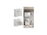 Vicco Waschtischunterschrank Riad, 60 X 60 Cm, Weiß, 2 TüRen, Zwischenablage, Badezimmer