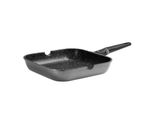 Stoneline Smart Grillpfanne, Ø 28 X 28 Cm, Aluguss, Grillpfanne Beschichtet Mit Echten Steinpartikeln, Grau, Grillpfanne Induktion Und Backofengeeignet, Steak Pfanne