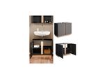 Vicco Waschtischunterschrank Waschbeckenunterschrank Badezimmerschrank Gloria Anthrazit Sonoma 70 X 56 Cm Modern Badezimmer 2 TüRen
