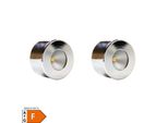 LED Unterbauleuchte, Mini-Star, Chrom, Warmweiss, 2Er SET