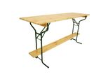 Stehtisch Bamberg 220Cm Klappbar, Metall + Holz Lackiert, Mit Fuss-StüTze