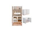 Vicco Waschtischunterschrank Waschbeckenunterschrank Badezimmerschrank Gloria Weiß Sonoma 70 X 56 Cm Modern Badezimmer 2 TüRen