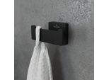Villeroy Und Boch Elements Striking Doppel-Handtuchhaken TVA152012000K5 Matt Black, 80X44X45Mm