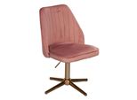 Wohnling Stuhl WL6.303 Samt Rosa