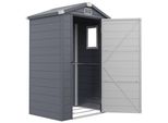 Outsunny Gerätehaus 1,1m², Geräteschuppen mit Satteldach, 133 x 102 x 208 cm