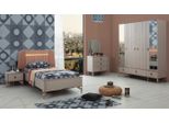 Jugendbett Kindermöbel Kinderbett Komplette Beige Holz Set 5tlg Modern