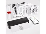 vretti Thermodrucker A4, Kleiner Drucker mit 3 Rollen Papier