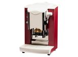 Faber Slot Inox ESE Pad Espressomaschine Weinrot Weiss