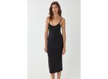 V-Ausschnitt Bodycon Midikleid Mit DüNnen TräGern