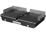 LEBENLANG Elektrogrill Tischgrill Elektrisch 2000W - Inkl. Grillzange & Spritzschutz & E-Rezeptbuch I Für Drinnen & Draußen I Elektrogrill für Balkon Elektro Grill I Elektrogrills Balkongrill Griller