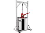 3T Hydraulische Edelstahlpresse 22L Obstweinpresse Manuelle Saftmaschine für Saft Apfelwein Wein Olivenöl