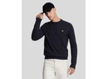 Lyle & Scott – Rundhalspullover Aus Lammwollmischung – Marineblau