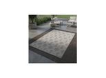 Outdoorteppich Liria, Geometrisch, Grau, 120 X 170 Cm