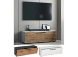 Vcm TV MöBel Lowboard Fernsehschrank Mit Breiter KlapptüR MaßE H. 39 X B. 115 X T. 40 Cm Fernseh MöBel – Arila M